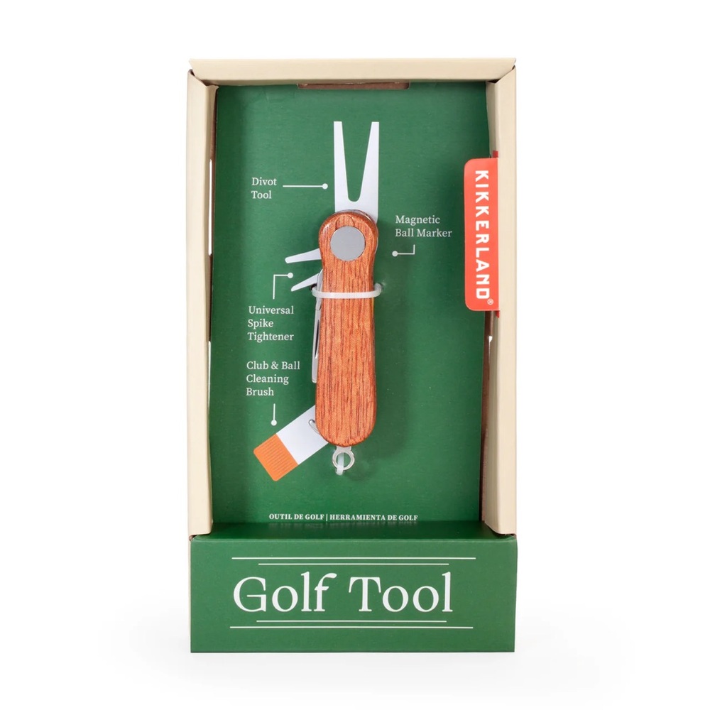 NWT Kikkerland Golf Tool with Brown Handle